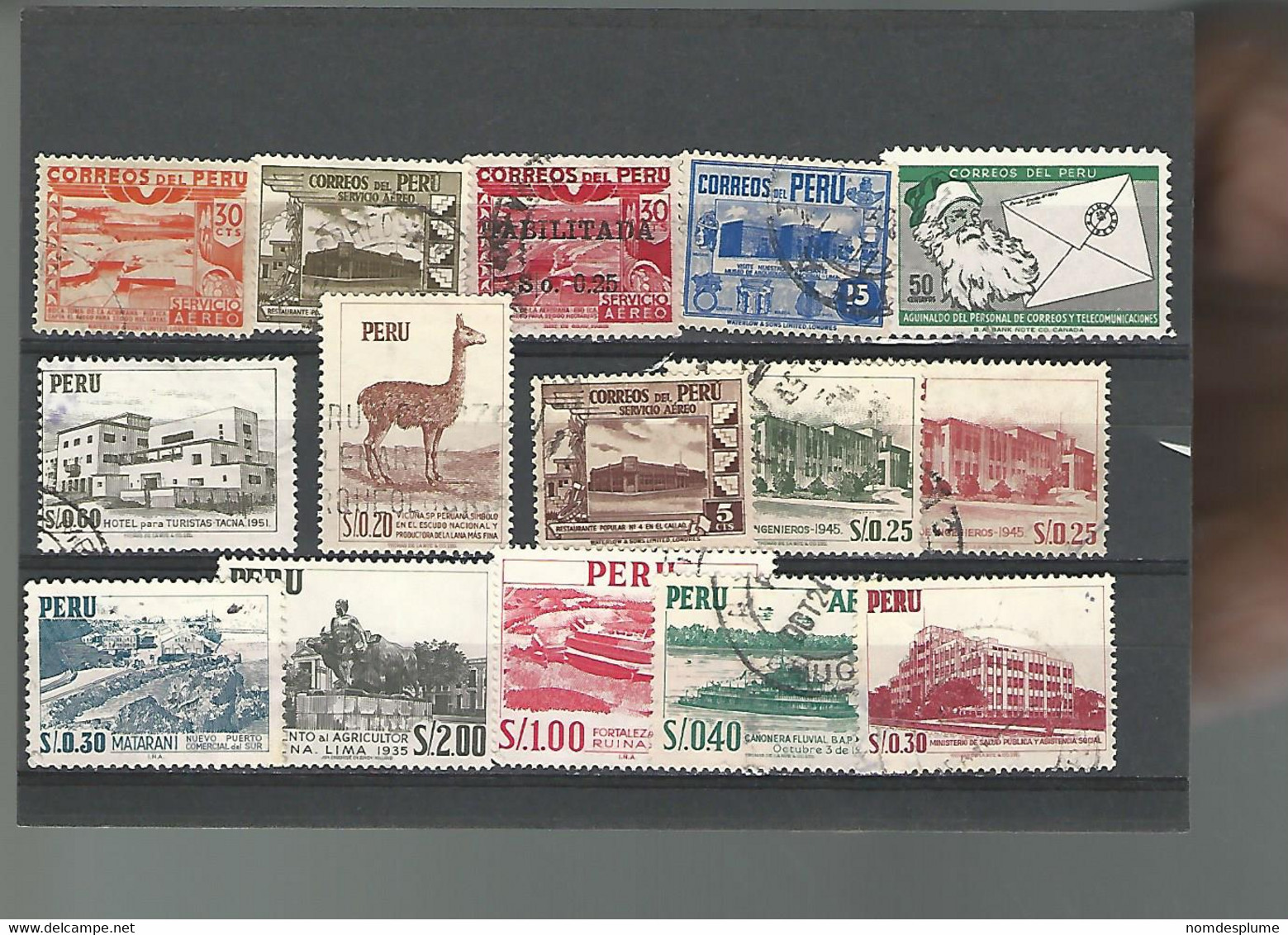 55194 ) Collection Peru Postmark - Peru