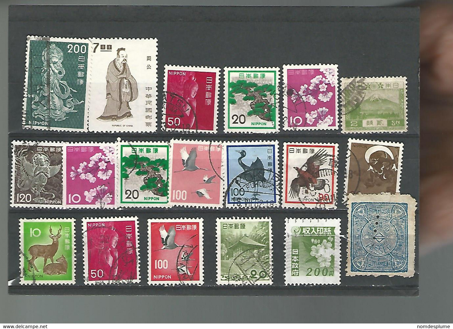 55195 ) Collection Japan Imperf Postmark - Collezioni & Lotti