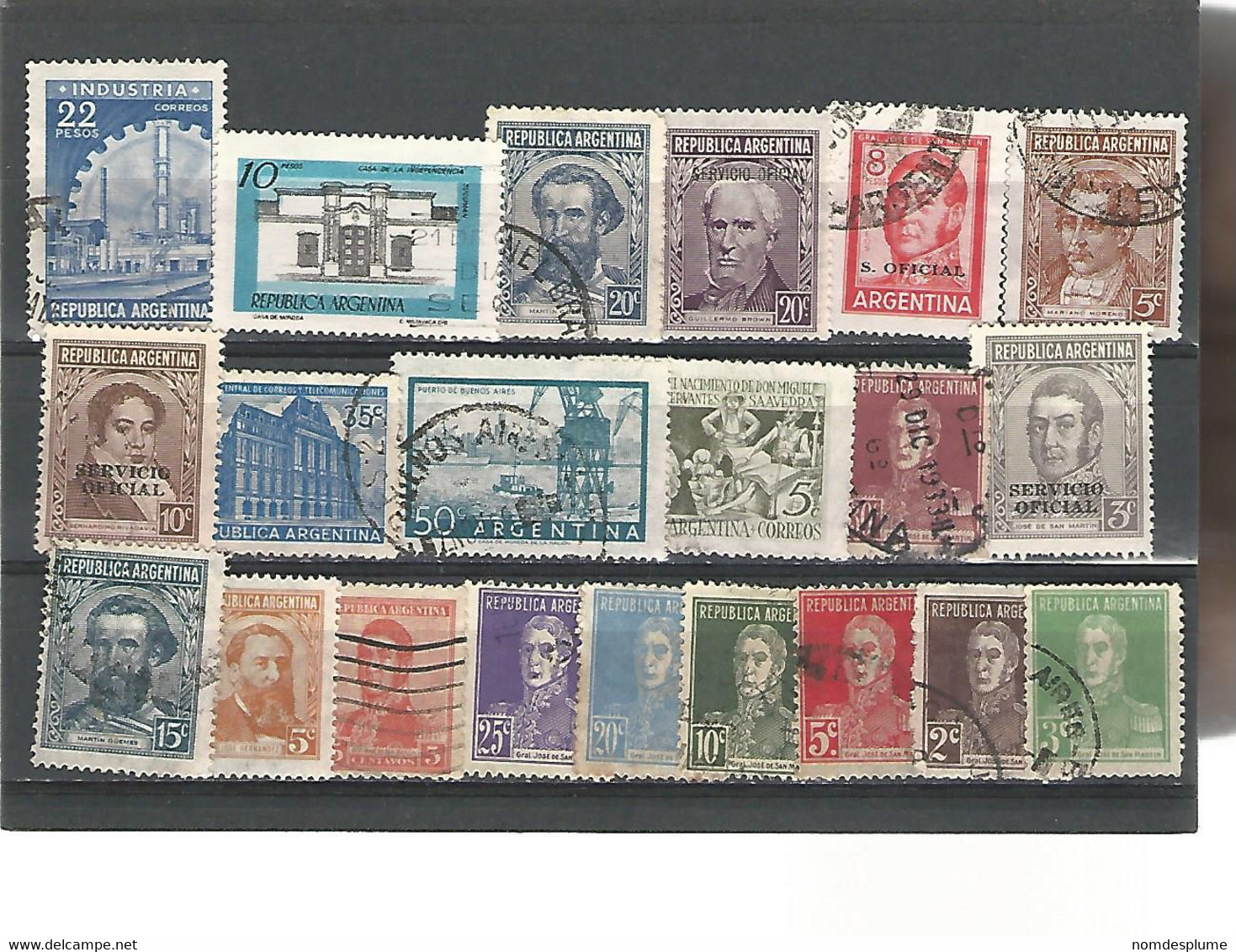 55218 ) Collection Argentina Postmark Official - Colecciones & Series