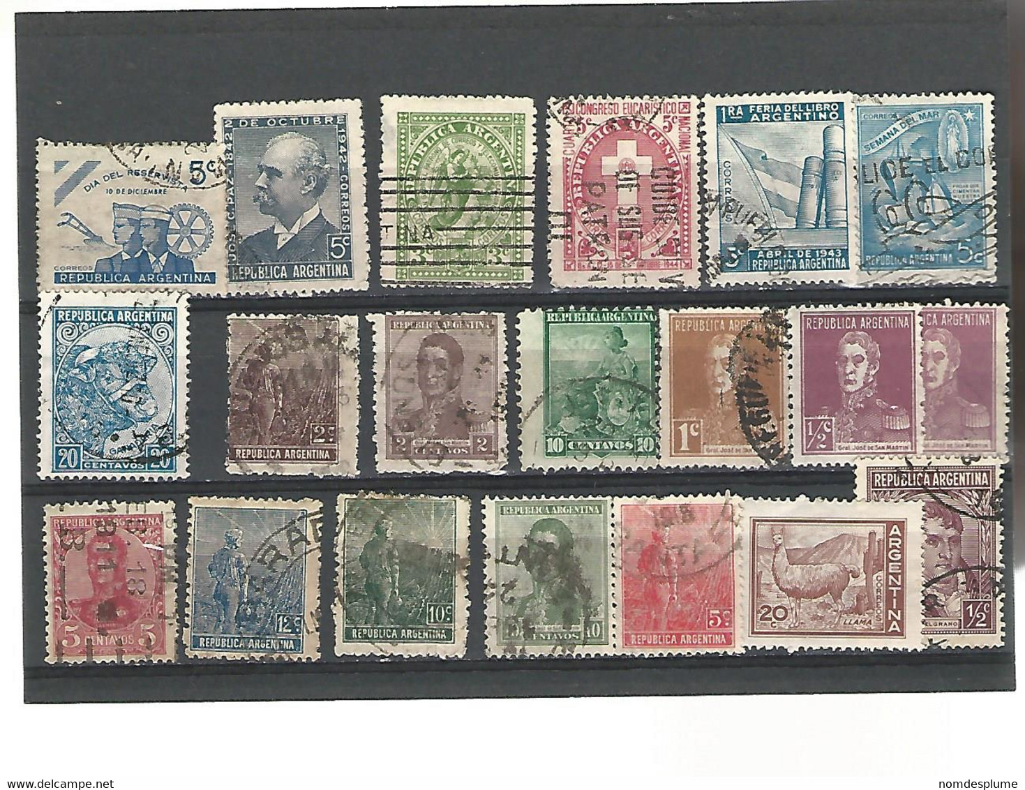 55219 ) Collection Argentina Postmark - Collections, Lots & Séries