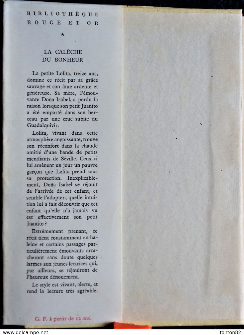 Michèle Arnéguy - La Calèche Du Bonheur  - Bibliothèque Rouge Et Or Souveraine - ( 1959 ) . - Bibliothèque Rouge Et Or