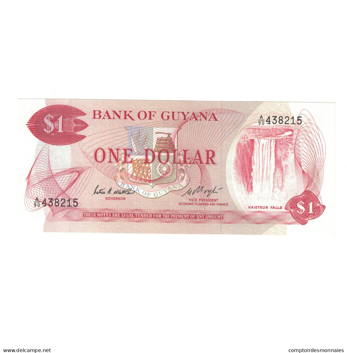 Billet, Guyana, 1 Dollar, KM:21e, NEUF - Guyana