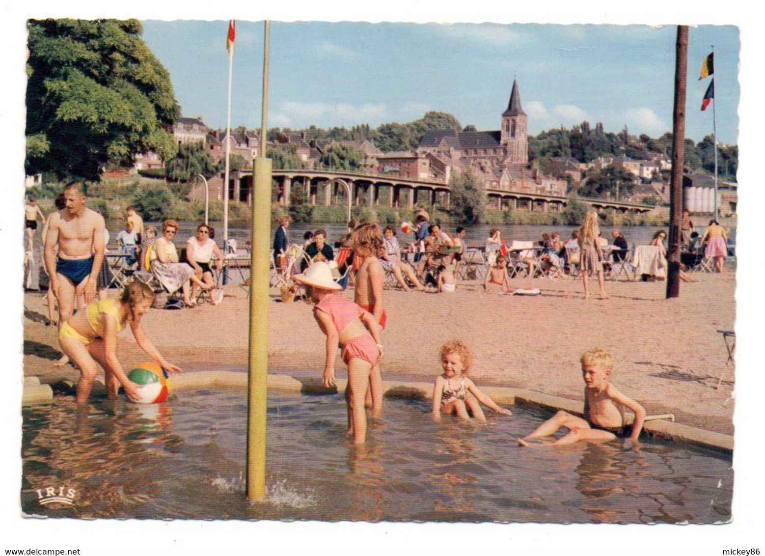 Belgique-- VISE --1968--Ile Robinson (plage)--(très Animée) .......timbre......cachet  VISE ..Taxe.......à Saisir - Visé