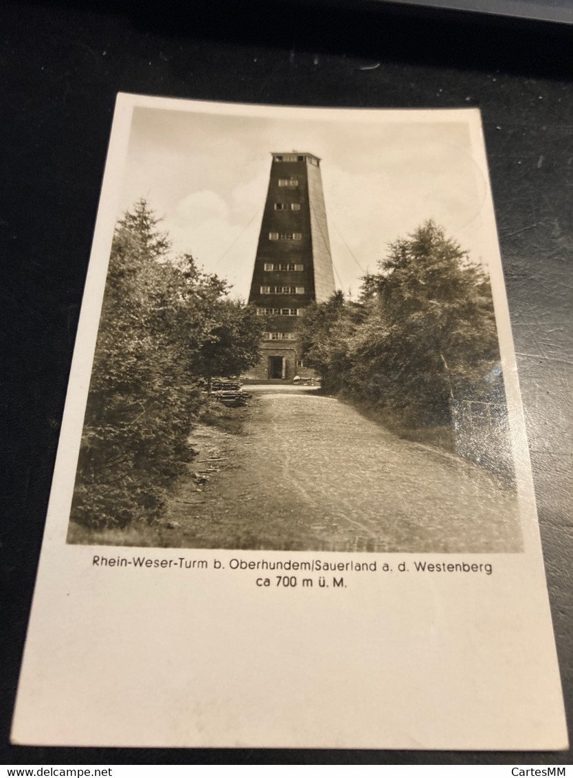 Olpe Oberhundem Sauerland Rhein Weser Turm Ihnhaber Ludwig Kösters Carte Photo Agfa Fotokarte - Olpe