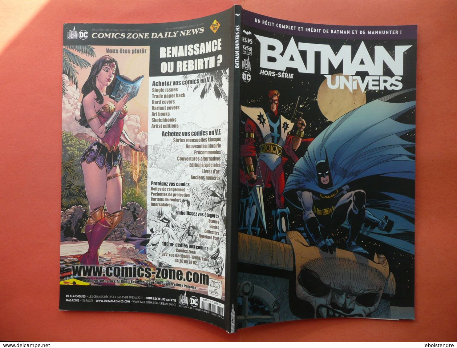 BATMAN UNIVERS HORS SERIE N 5 PRINTEMPS 2017 MANHUNTER URBAN COMICS DC COMICS TBE - Batman