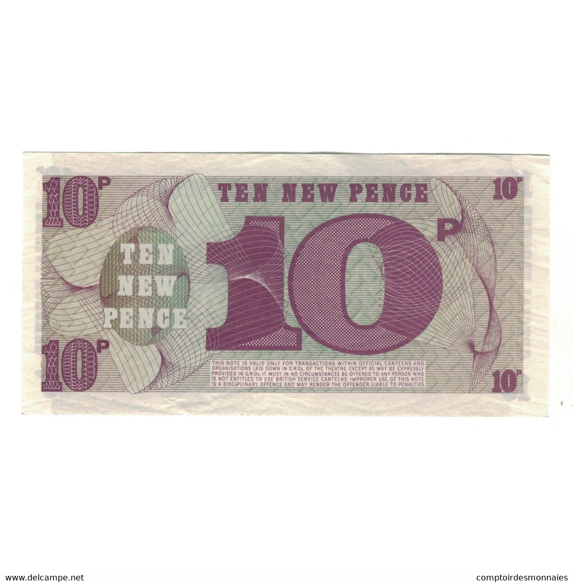 Billet, Grande-Bretagne, 10 New Pence, Undated (1972), KM:M48, SUP - British Troepen & Speciale Documenten