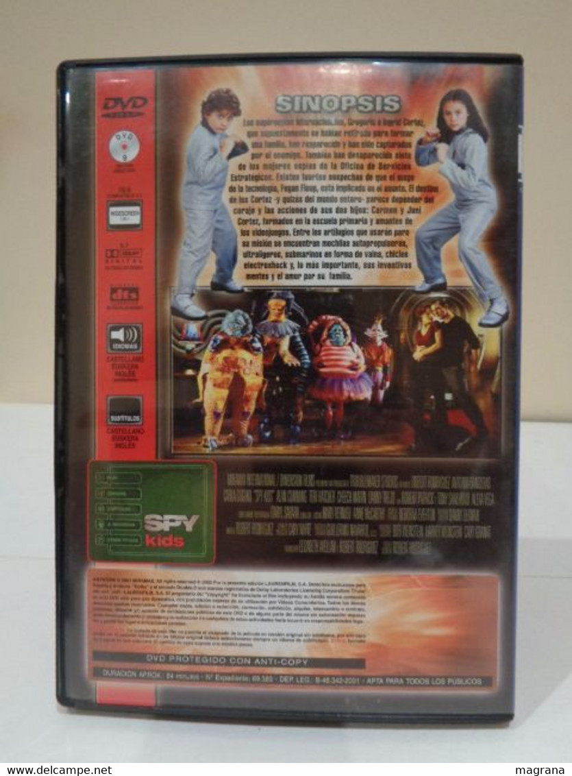 Película DVD. Spy Kids. Auténticos Espías. Sólo Que Más Pequeños. Robert Rodríguez. 2001 - Infantiles & Familial