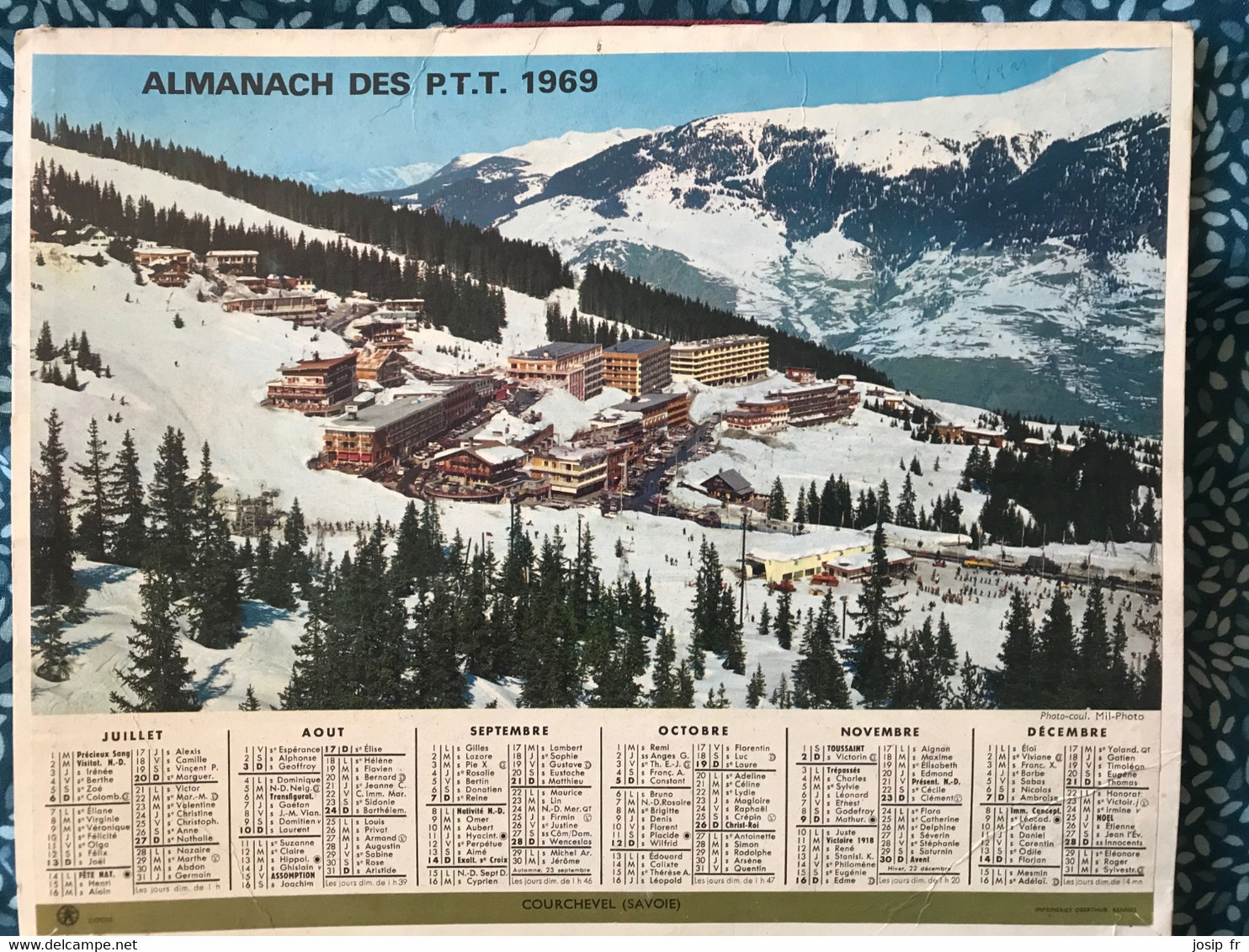 ALMANACH DES PTT 1969 DRÔME - Grand Format : 1961-70