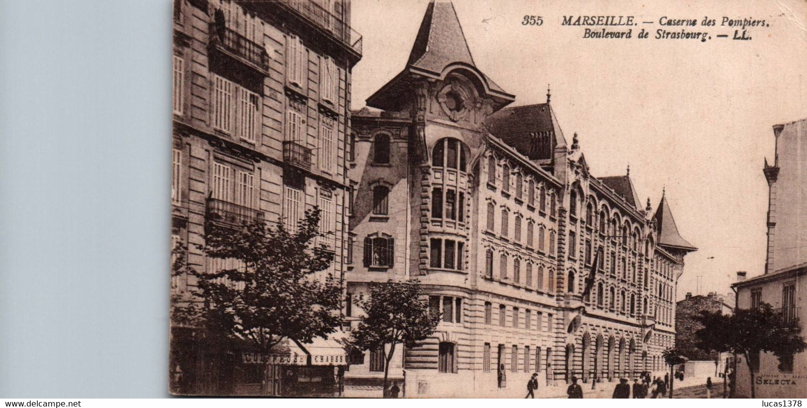 13 / MARSEILLE / CASERNE DES POMPIERS / BOULEVARD DE STRASBOURG / CARTE TAXEE - Quartier De La Gare, Belle De Mai, Plombières