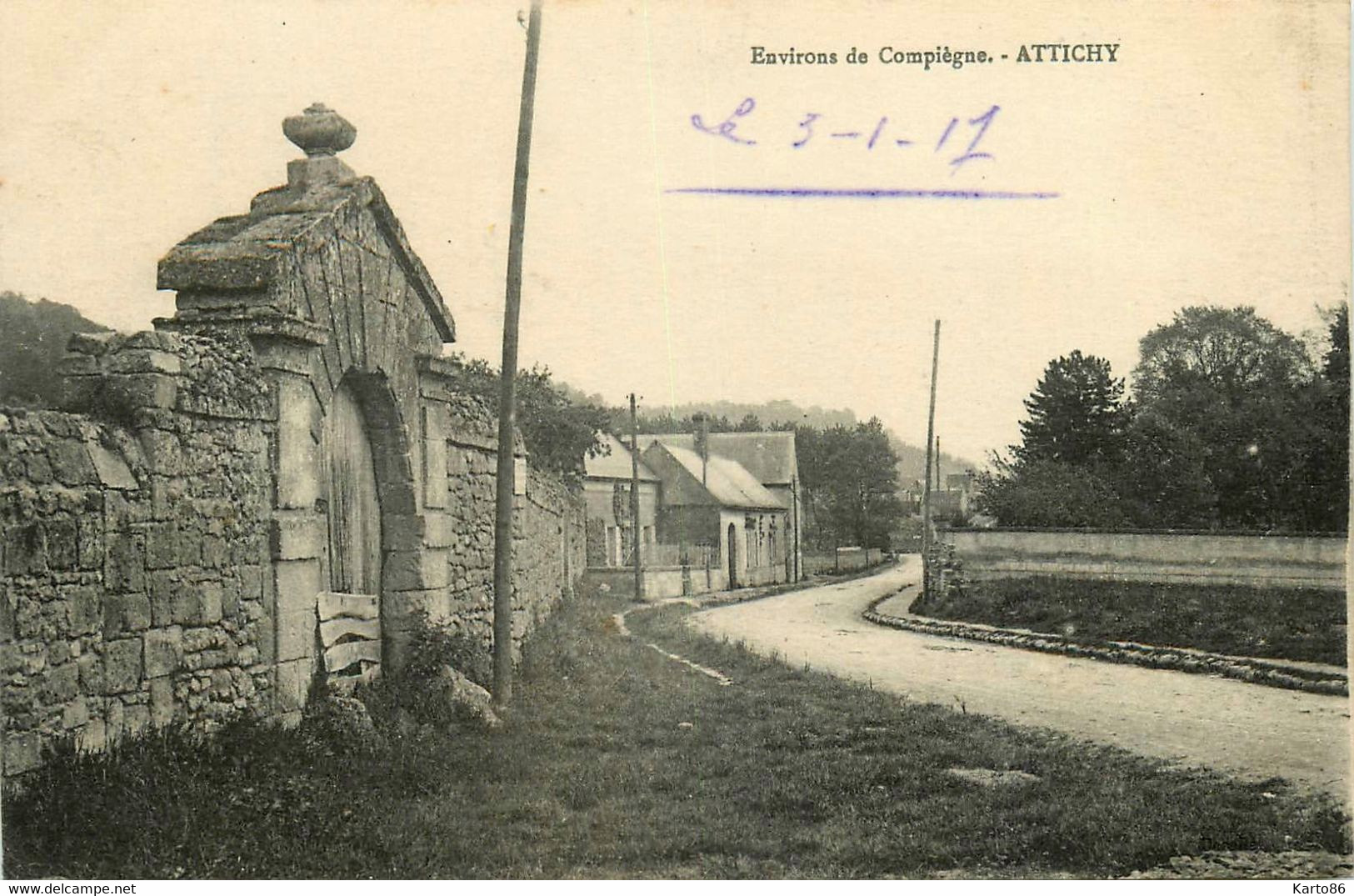 Attichy * Environs De Compiègne * Route Du Village - Attichy
