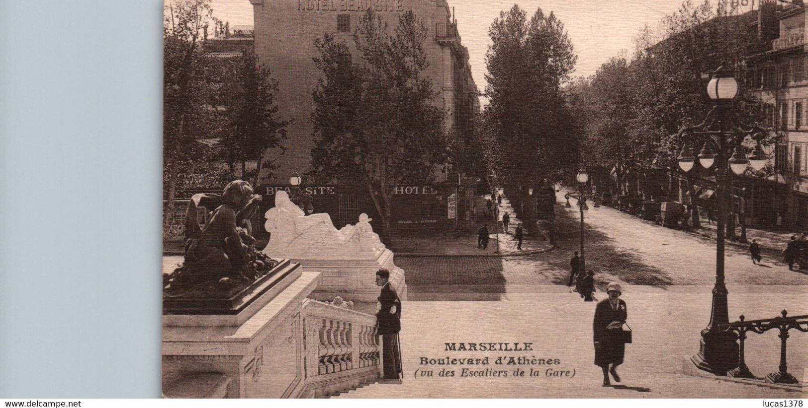 13 / MARSEILLE / BOULEVARD D ATHENES / VU DES ESCALIERS DE LA GARE / PAS COURANTE - Stationsbuurt, Belle De Mai, Plombières