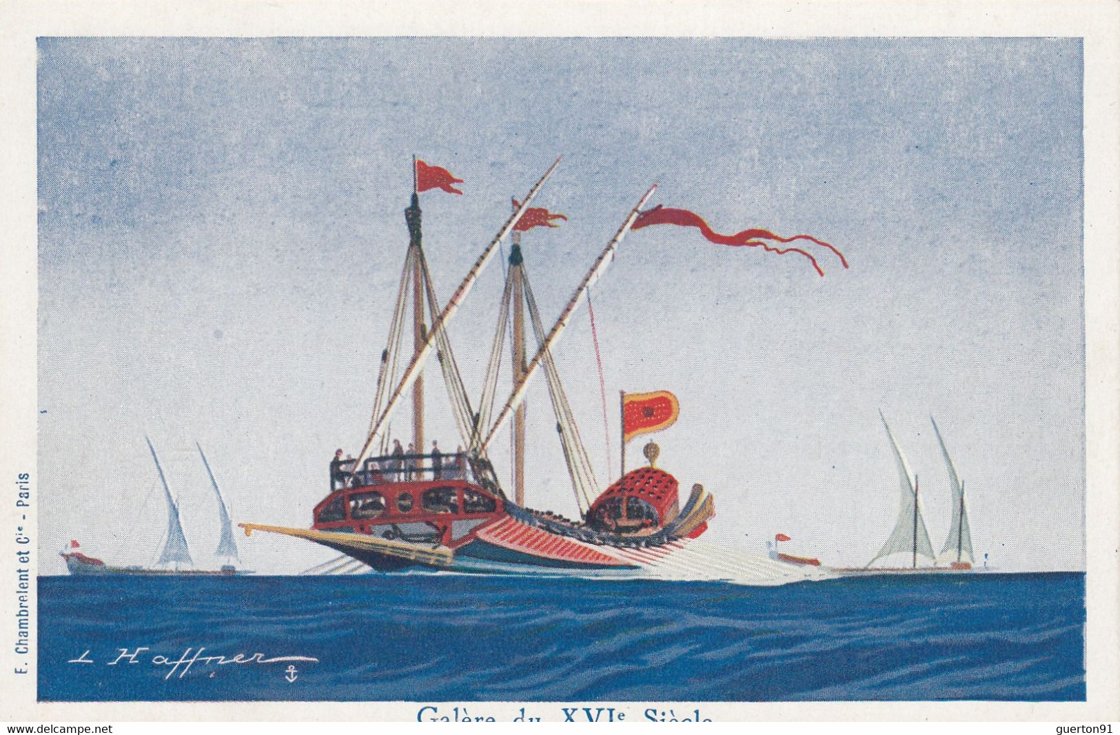 CPA ( Illustrateur Bateau) HAFFNER   Galer Du 16e Siecle (b Theme 6) - Haffner