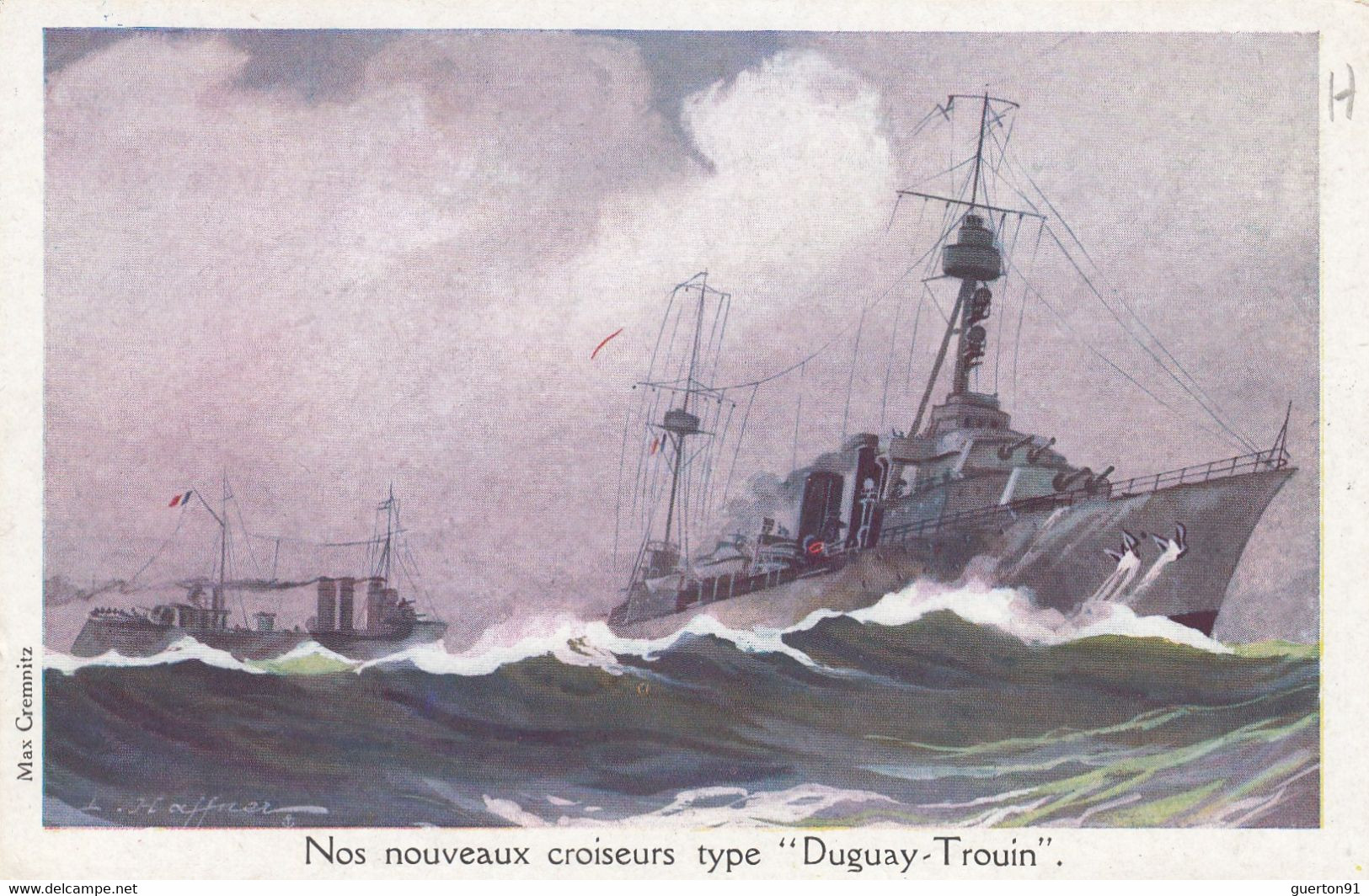 CPA ( Illustrateur Bateau) HAFFNER   L Nos Nouveaux Croiseurs Type Dugay Trouin(b Theme 6) - Haffner