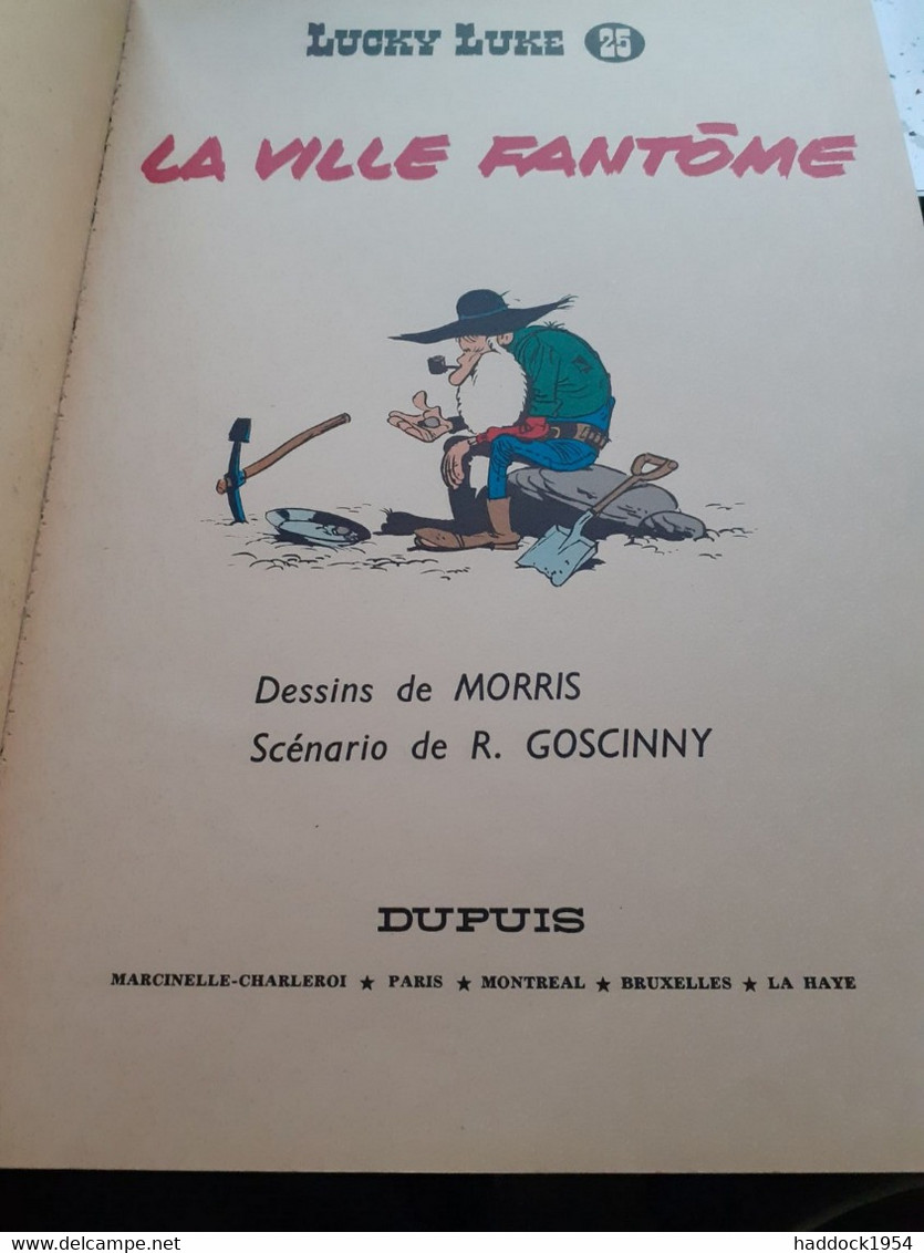 La Ville Fantôme Lucky Luke MORRIS GOSCINNY Dupuis 1966 - Lucky Luke