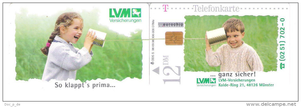 Germany  - 2 Cards Puzzle - S 08/98 LVM Versicherung - Insurance - Rompecabezas