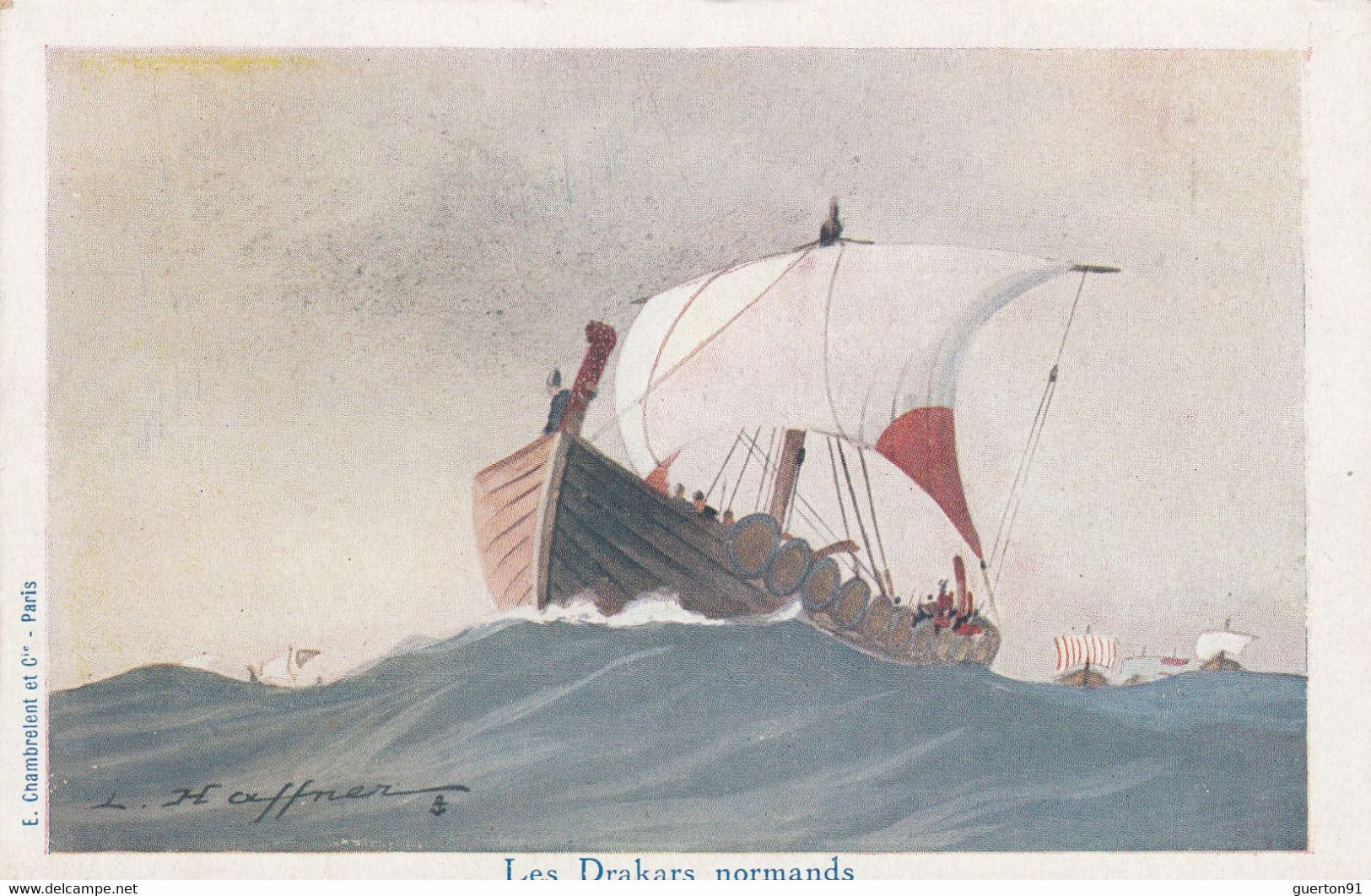 CPA ( Illustrateur Bateau) HAFFNER  Les Drakars Normands (b Theme 6) - Haffner