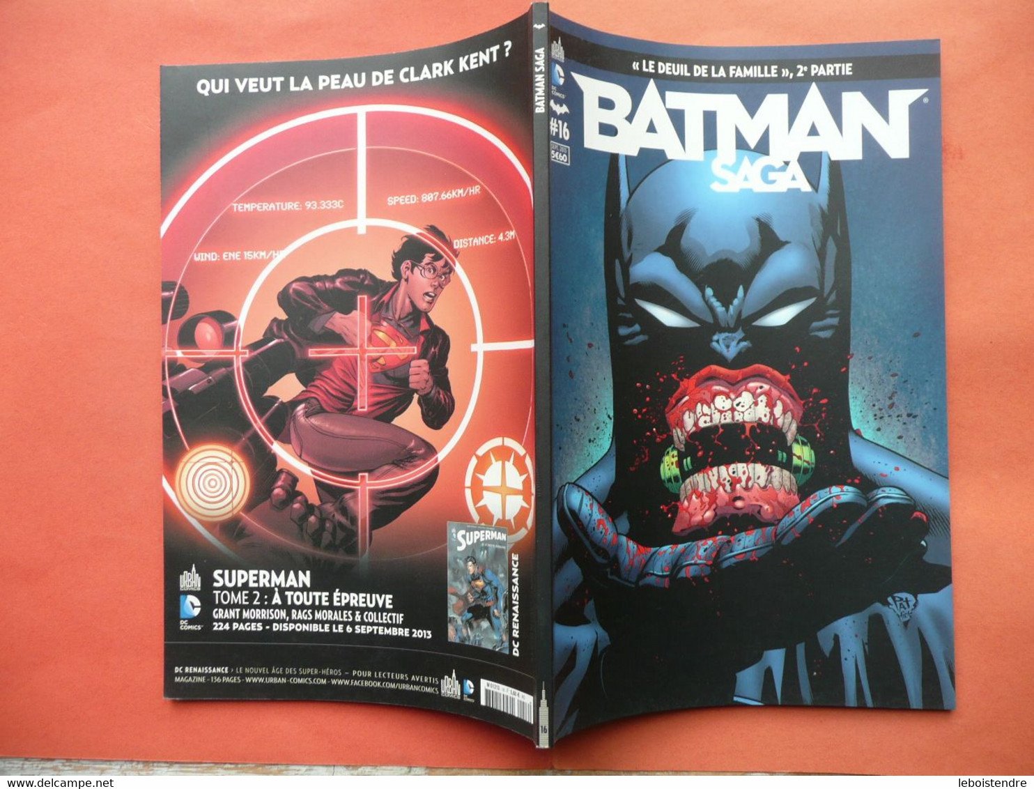 BATMAN SAGA N 16 SEPTEMBRE 2013 DETECTIVE COMICS 14 BATMAN & ROBIN 14 BATGIRL 14 URBAN COMICS DC COMICS TBE - Batman