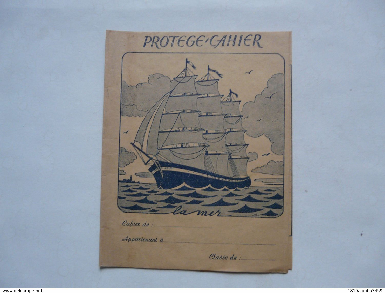 VIEUX PAPIERS - PROTEGE-CAHIER : LA MER - Transporte