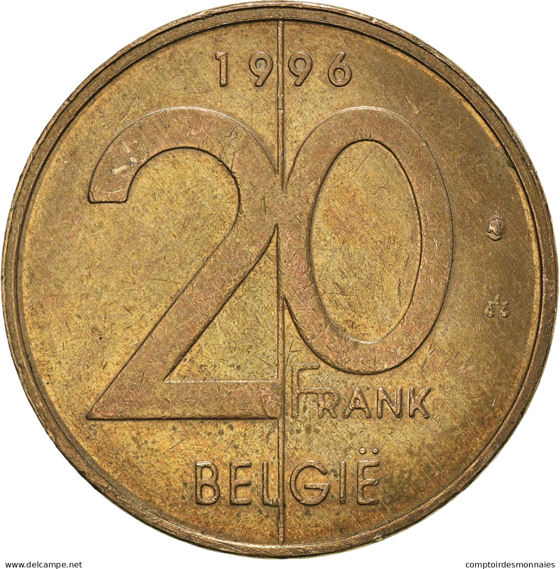 Monnaie, Belgique, 20 Francs, 20 Frank, 1996 - 20 Francs