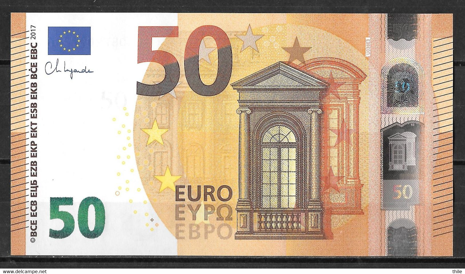 FRANCE - 50 € - UC - U038 E3 - UNC - Lagarde - 50 Euro