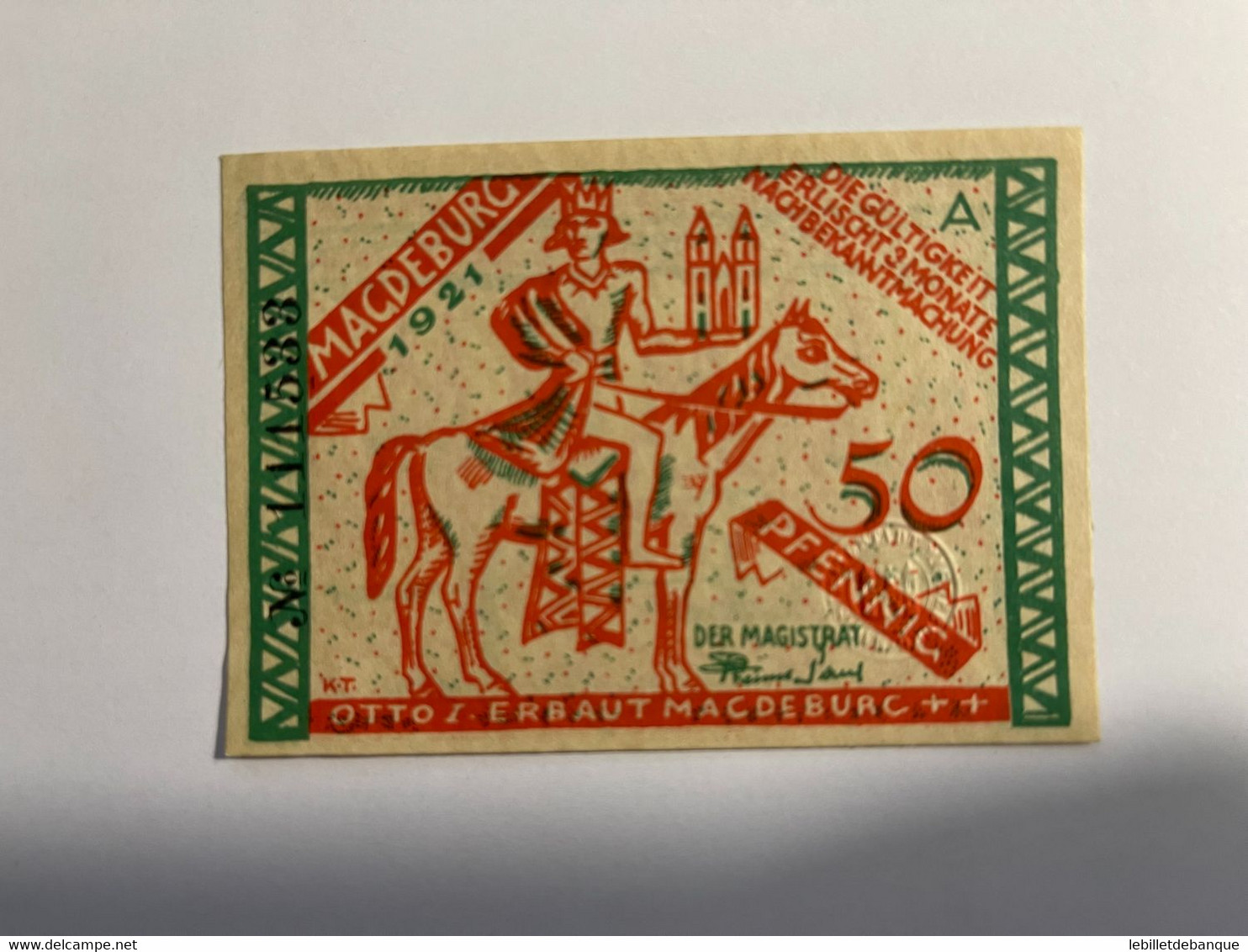 Allemagne Notgeld Macdeburg 50 Pfennig - Collezioni