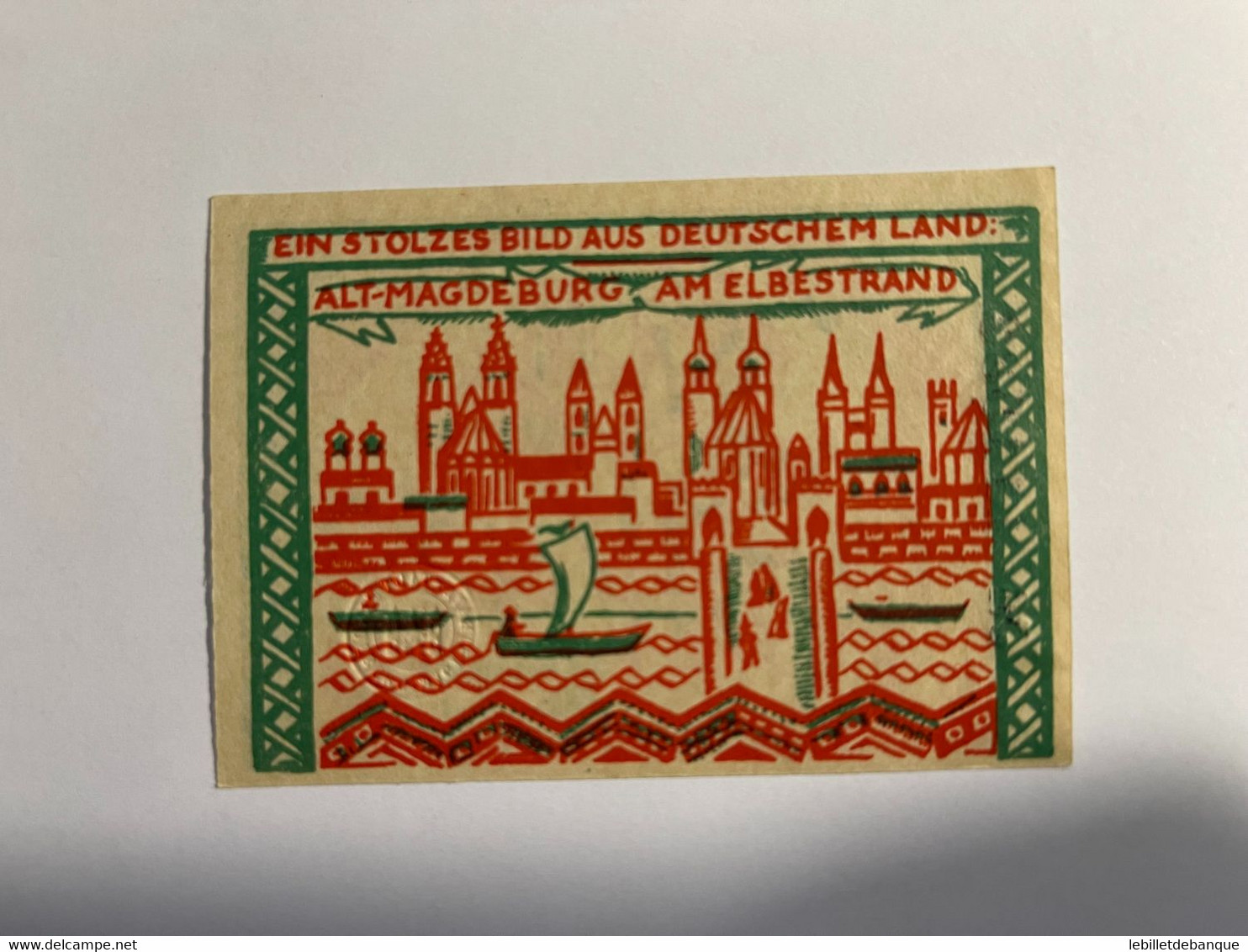 Allemagne Notgeld Macdeburg 50 Pfennig - Collezioni