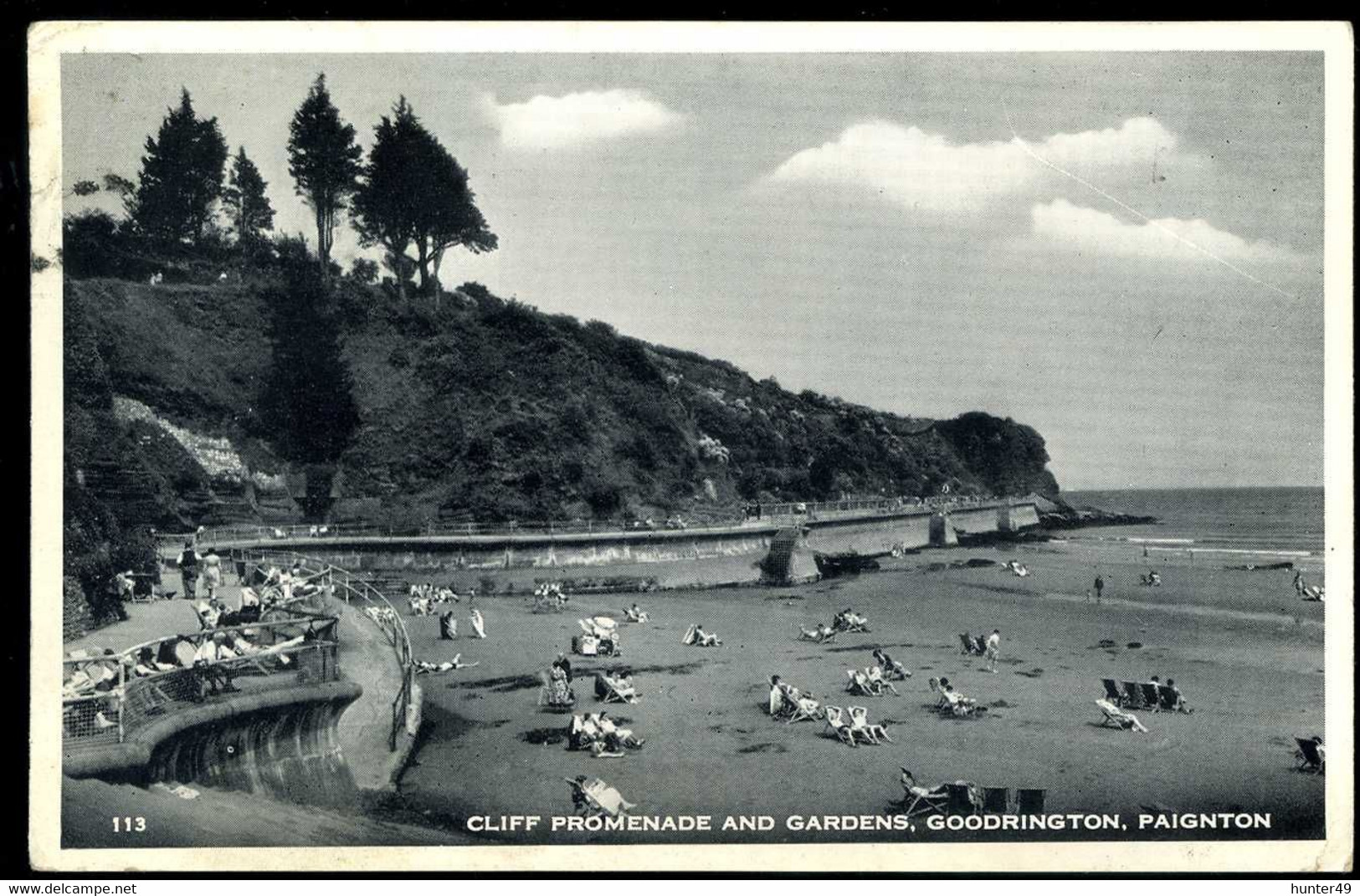 Paignton Goodrington Cliff Promenade And Gardens 1957 - Paignton