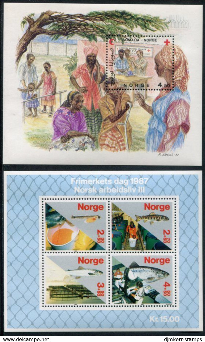 NORWAY 1987 Complete Year Issues MNH / **.  Michel 961-85, Blocks 7-8 - Volledig Jaar