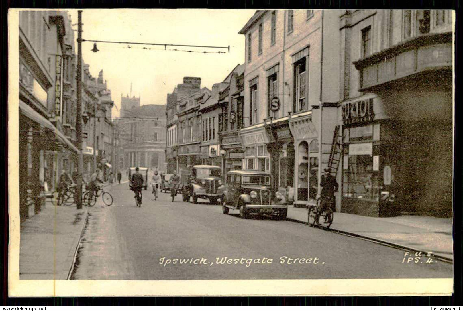 IPSWICH - Westgate Street. ( Ed. F.u.s. IPS. Nº 4) Carte Postale - Ipswich