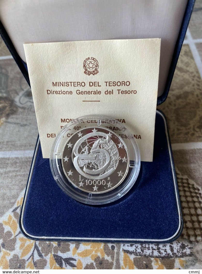 ITALIA 10000 Lire Argento 1995 Conferenza Di Messina FDC - (VATZEL) - Commemorative