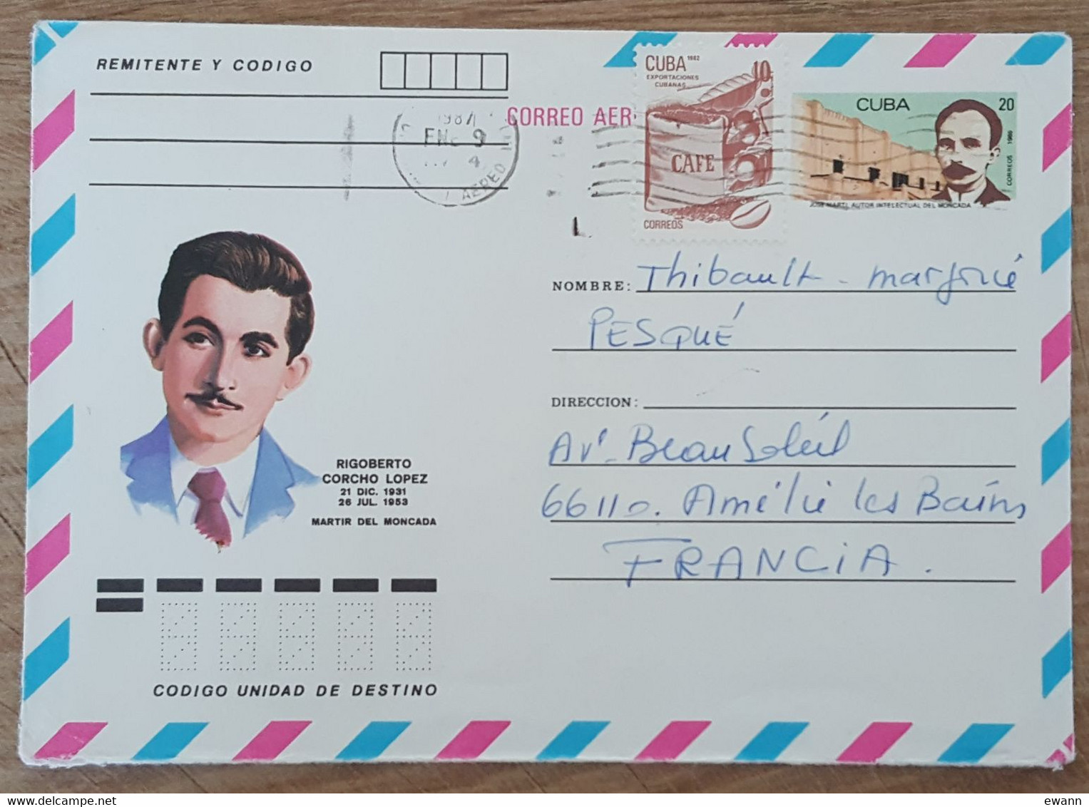 Cuba - Entier Postal - Jose Marti - 1985 - Oblitéré - Briefe U. Dokumente