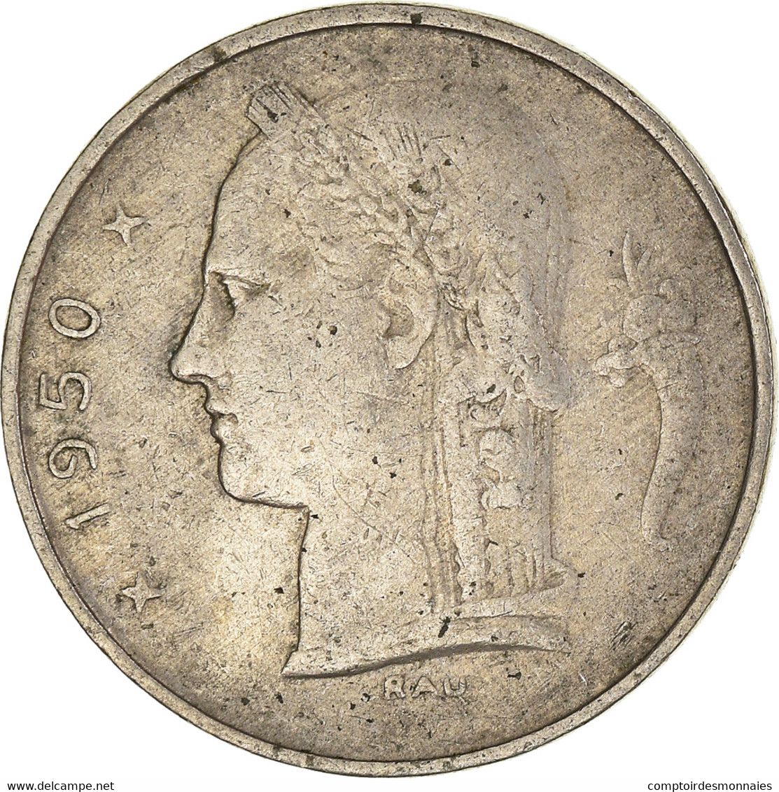 Monnaie, Belgique, Franc, 1950 - 1 Franc