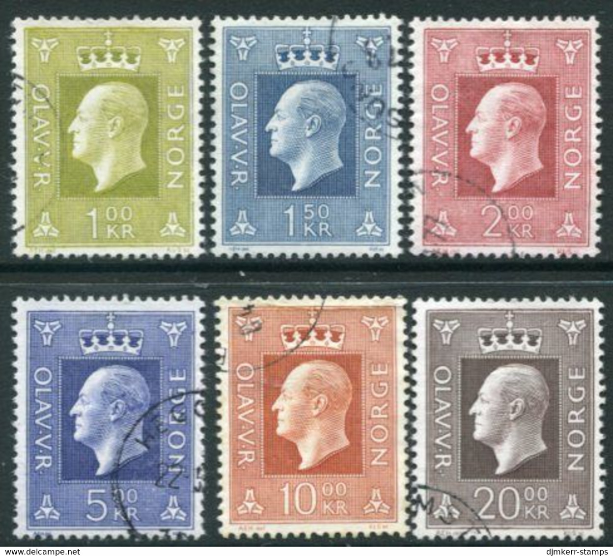 NORWAY 1969 Definitive: King Olav V Used.  Michel 588-92 - Gebruikt