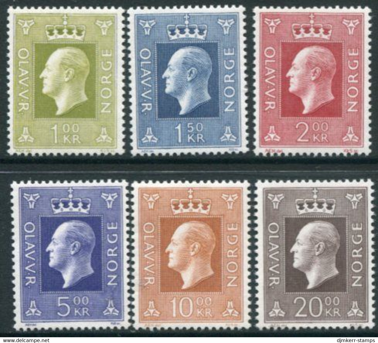 NORWAY 1969 Definitive: King Olav V MNH / **.  Michel 588-92 - Nuovi