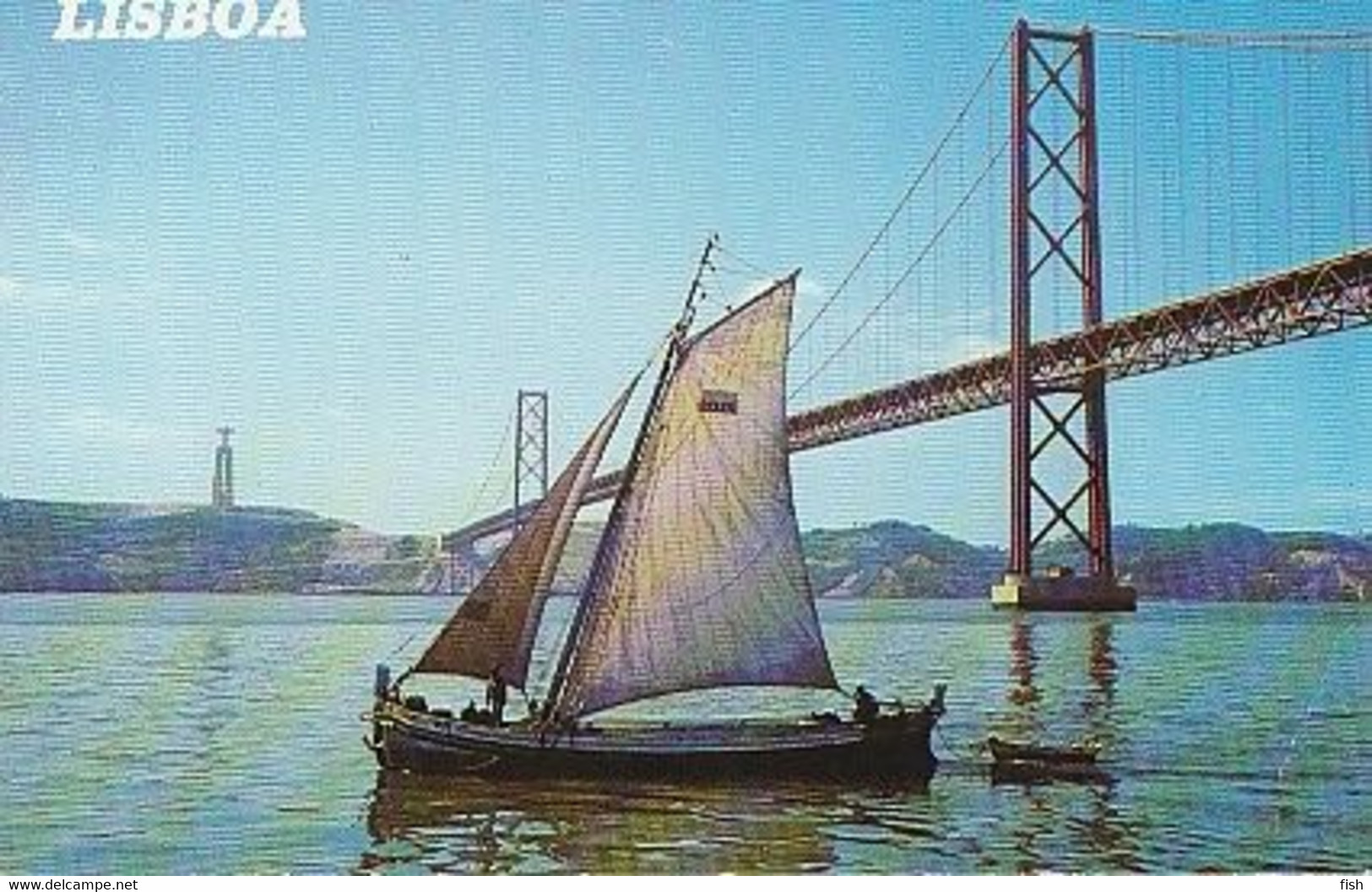 Portugal & Marcofilia, Lisbon, Bridge Over The Tagus And Typical Frigate Boat, Lisboa 2009  (397) - Brieven En Documenten