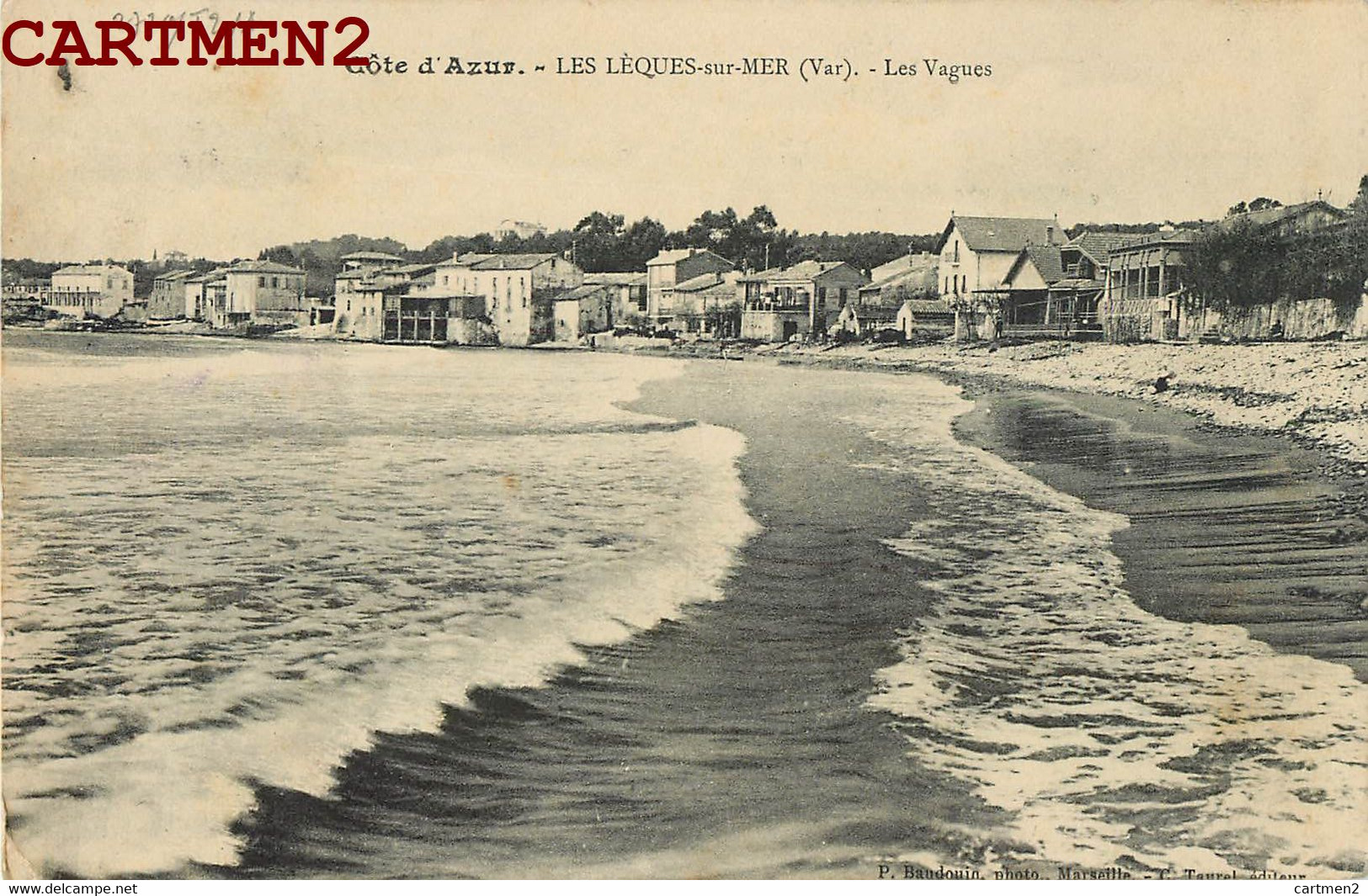 LES LECQUES-SUR-MER LES VAGUES LA PLAGE 83 VAR - Les Lecques