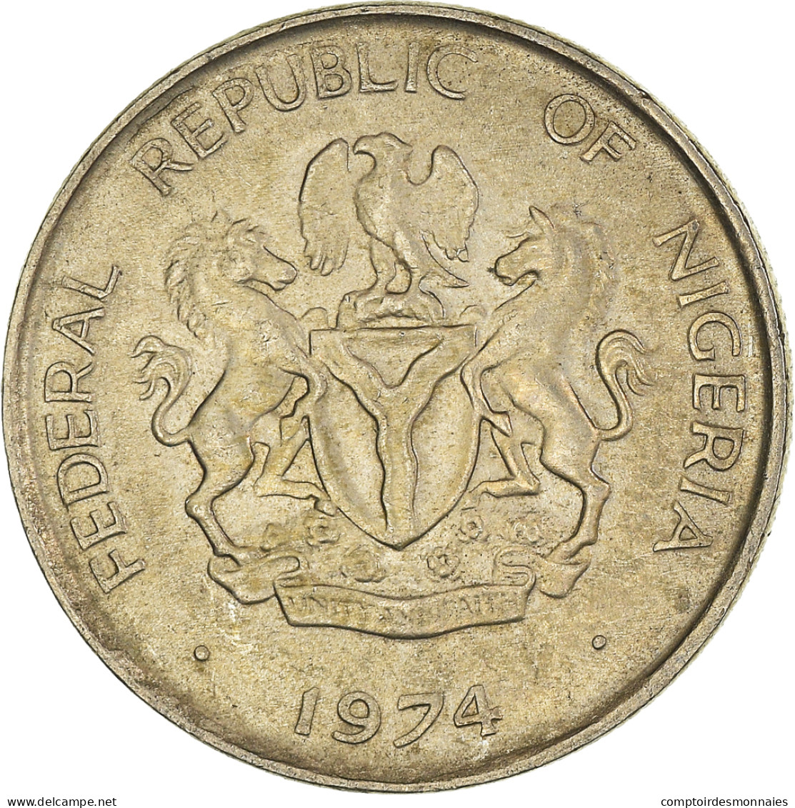 Monnaie, Nigéria, 5 Kobo, 1974 - Nigeria