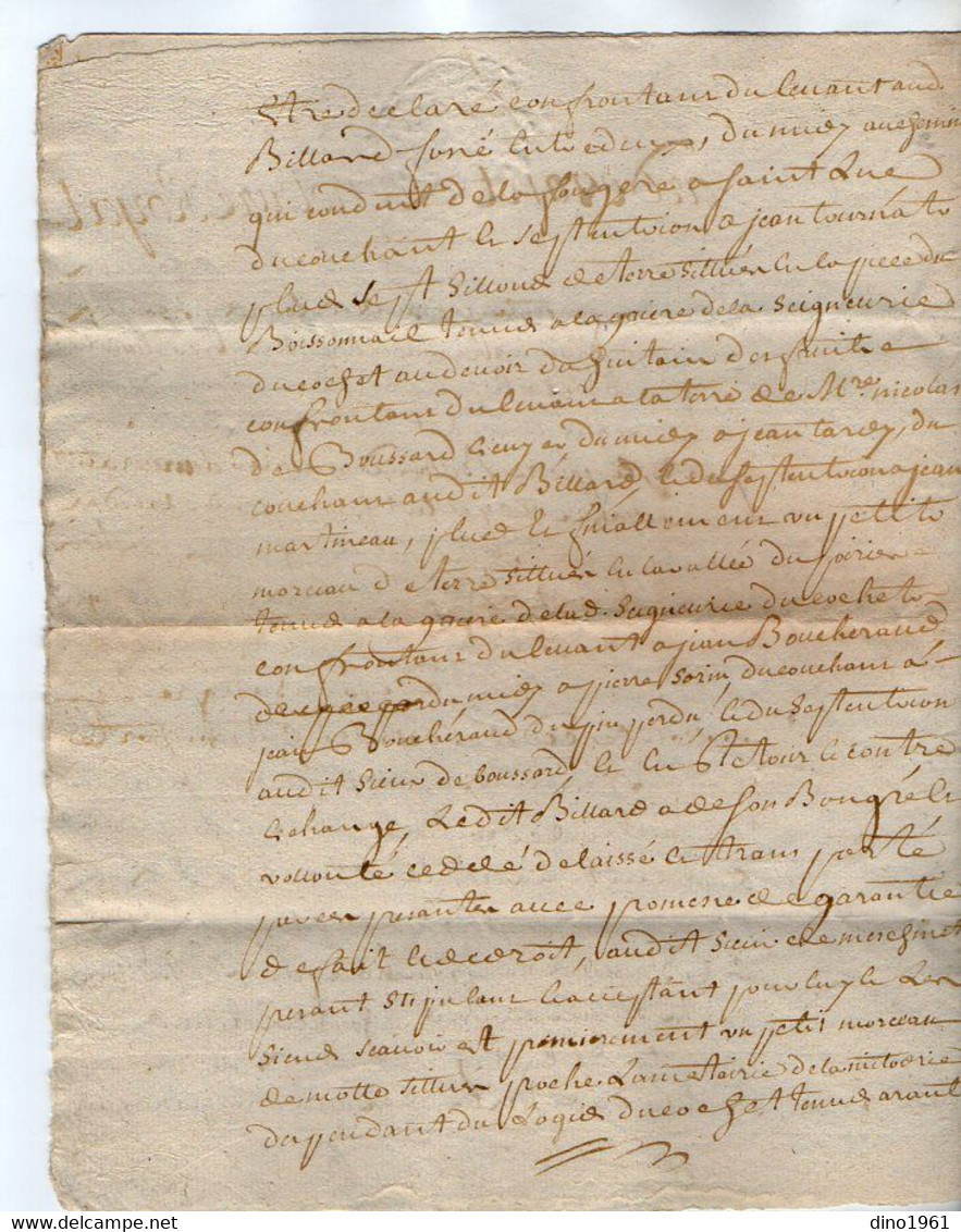 VP19.299 - LA ROCHELLE - Acte De 1773 - Entre Messire F. De MESCHINET écuyer & M.BILLARD Au Moulin De Pallut à LANDES - Seals Of Generality