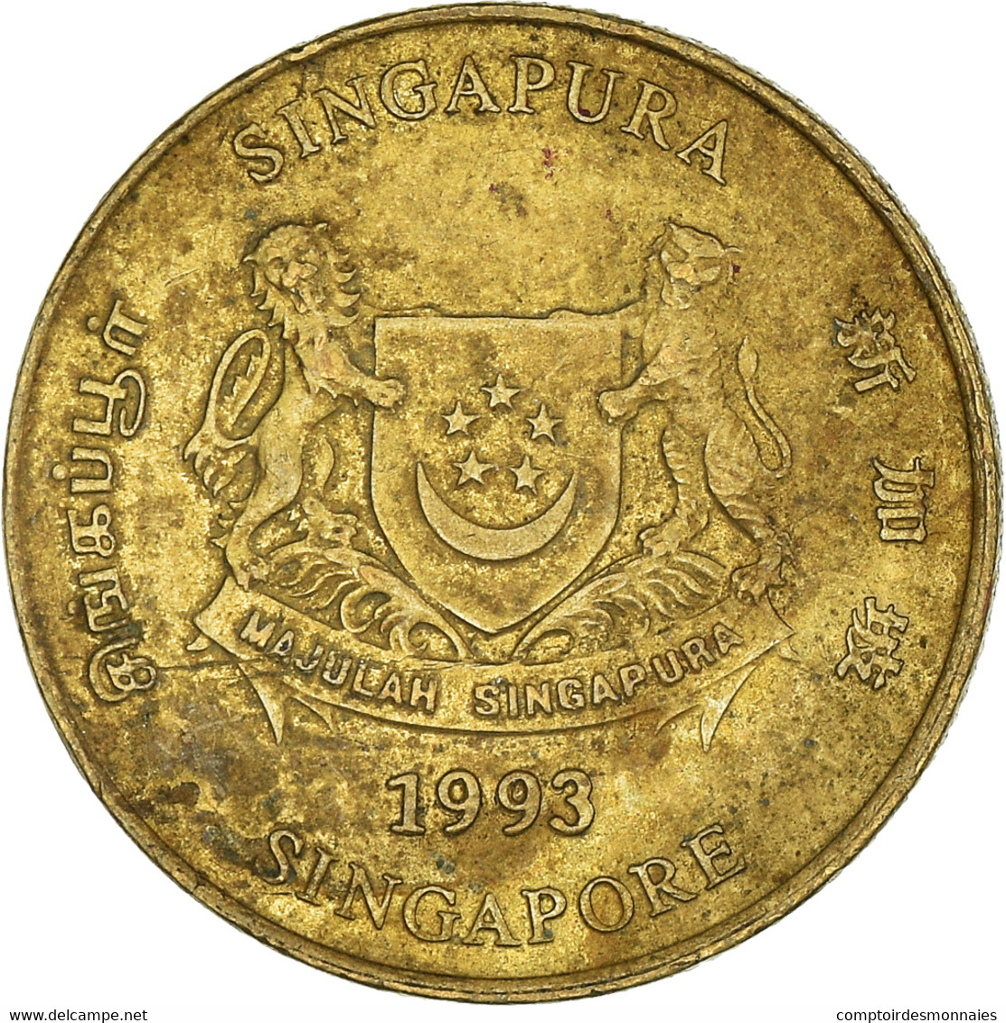 Monnaie, Singapour, 5 Cents, 1993 - Singapour