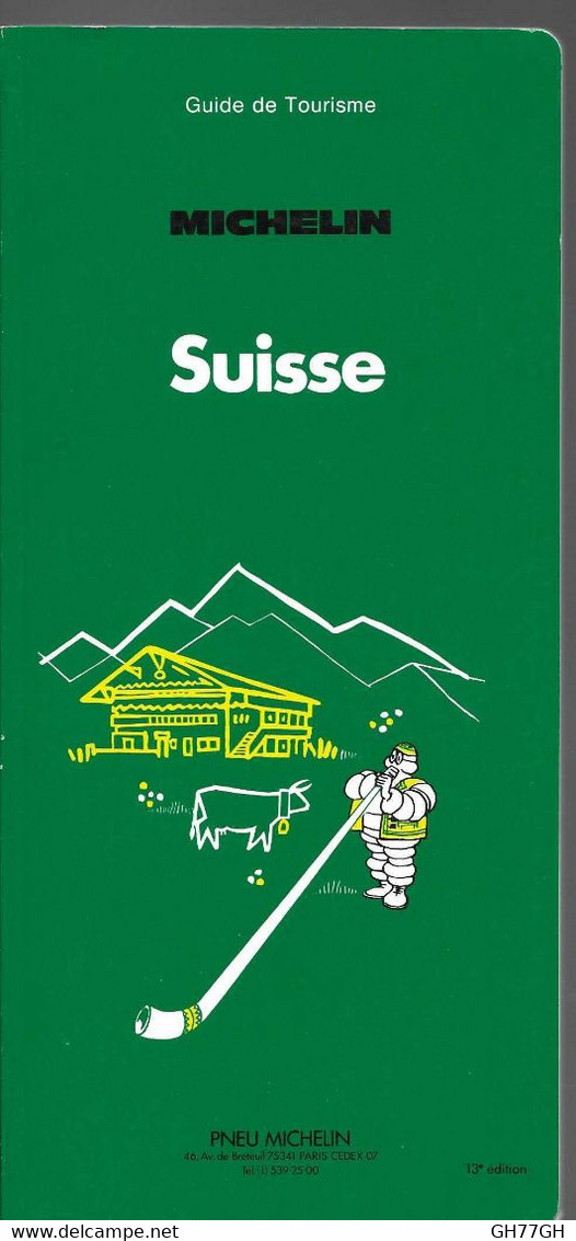SUISSE -guide Vert Michelin 1981 - Michelin-Führer