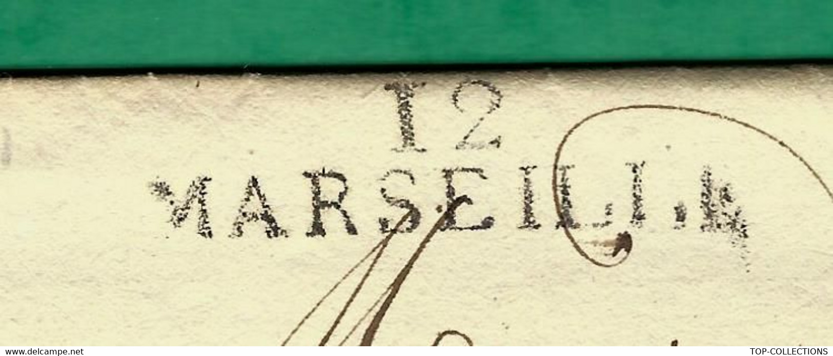 JUDAICA MARSEILLE 1817 LETTRE  Emmanuel Isaac Foa négociant  banquier à Elisée Raba négociant  Bordeaux B.E.VOIR SCANS