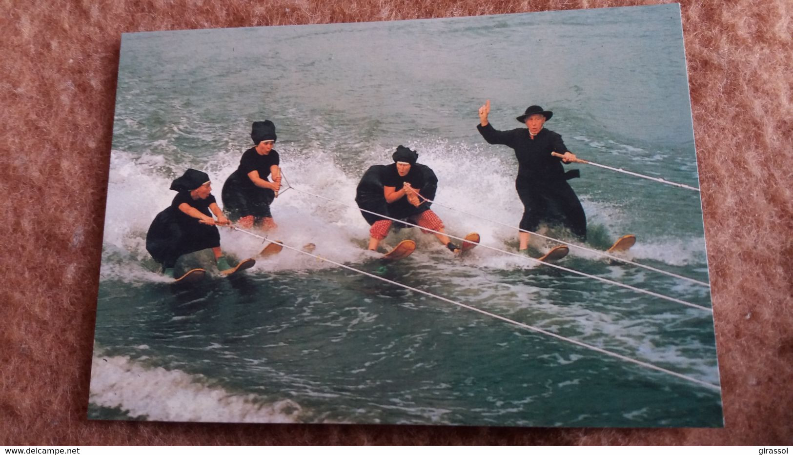 CPM SKI NAUTIQUE KLEIN STRAND JABBEKE ACROBATIE RELIGIEUX RELIGIEUSE  ACROBATIE BELGIQUE - Wasserski