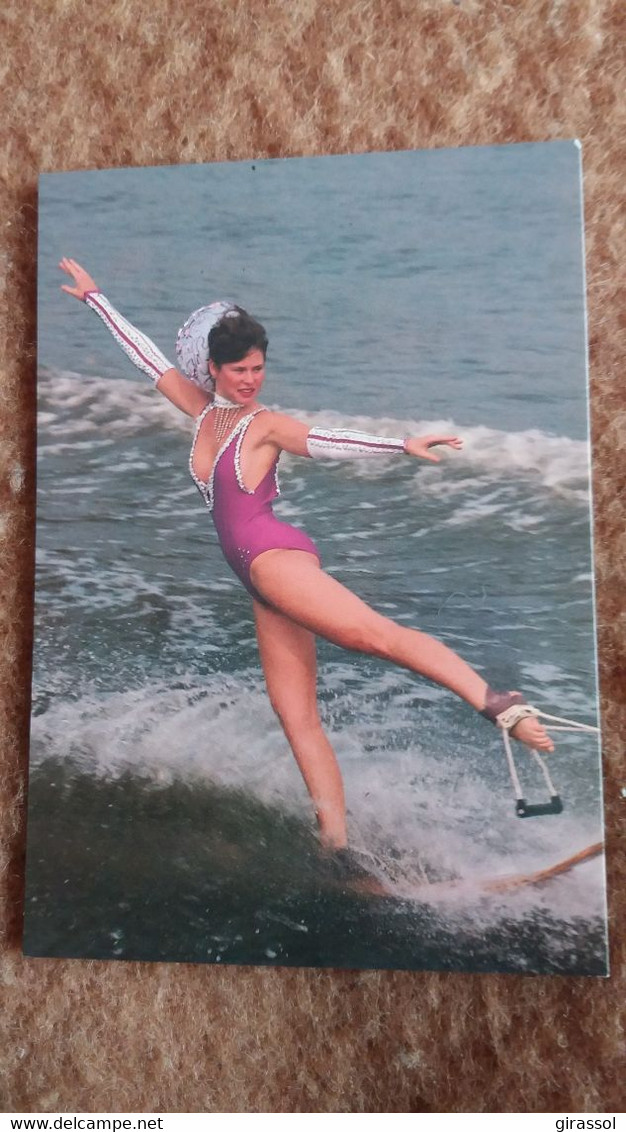 CPM SKI NAUTIQUE KLEIN STRAND JABBEKE ACROBATIE STAR BALLERINA BALLERINE  BELGIQUE - Waterski