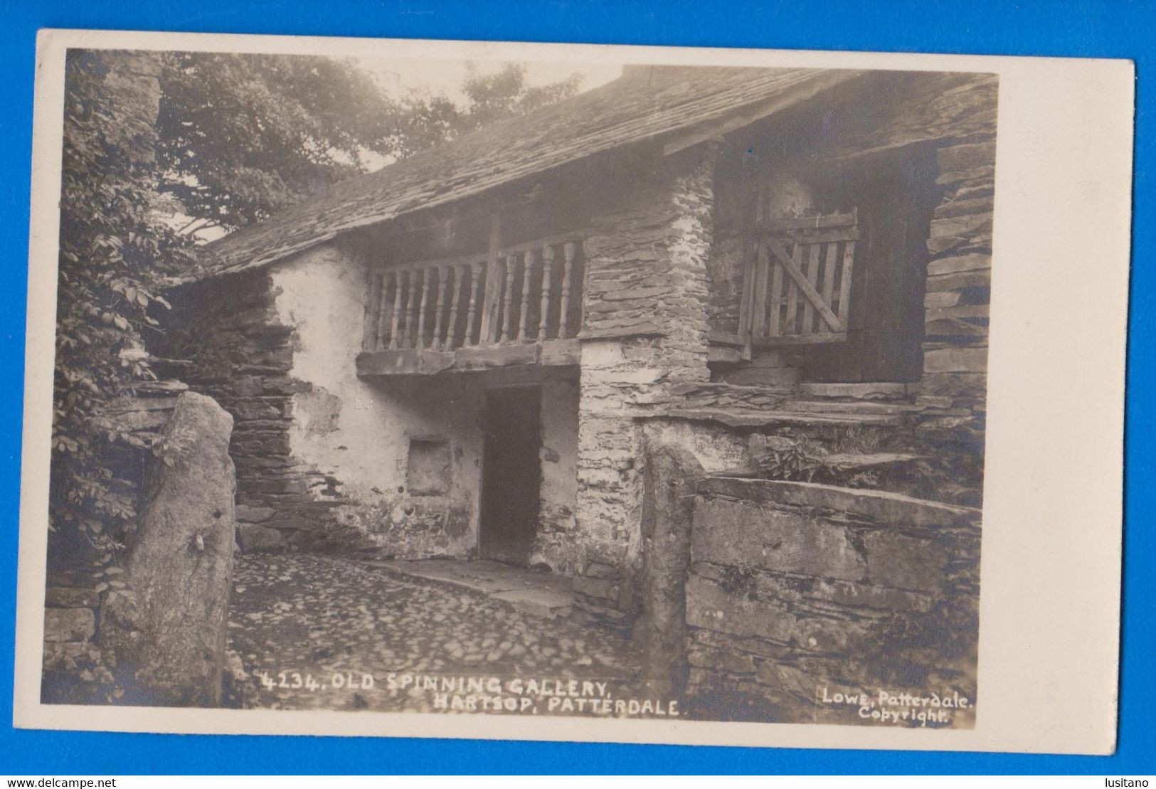 Cumberland/ Westmorland - HARTSOP - OLD LAKELAND SPINNING GALLERY - TYPICAL HOUSE - REAL PHOTO BY LOWE PATTERDALE - Patterdale