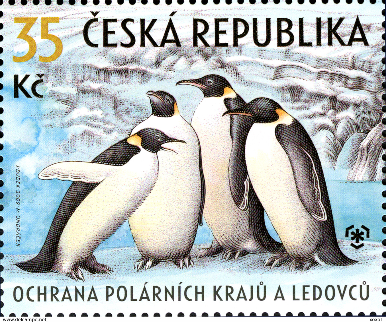 Czech Republic 2009 MiNr. (Block 30) Tschechische Republik Polar Regions Glaciers Emperor Penguins S\sh   MNH** 3.00 € - Preservare Le Regioni Polari E Ghiacciai