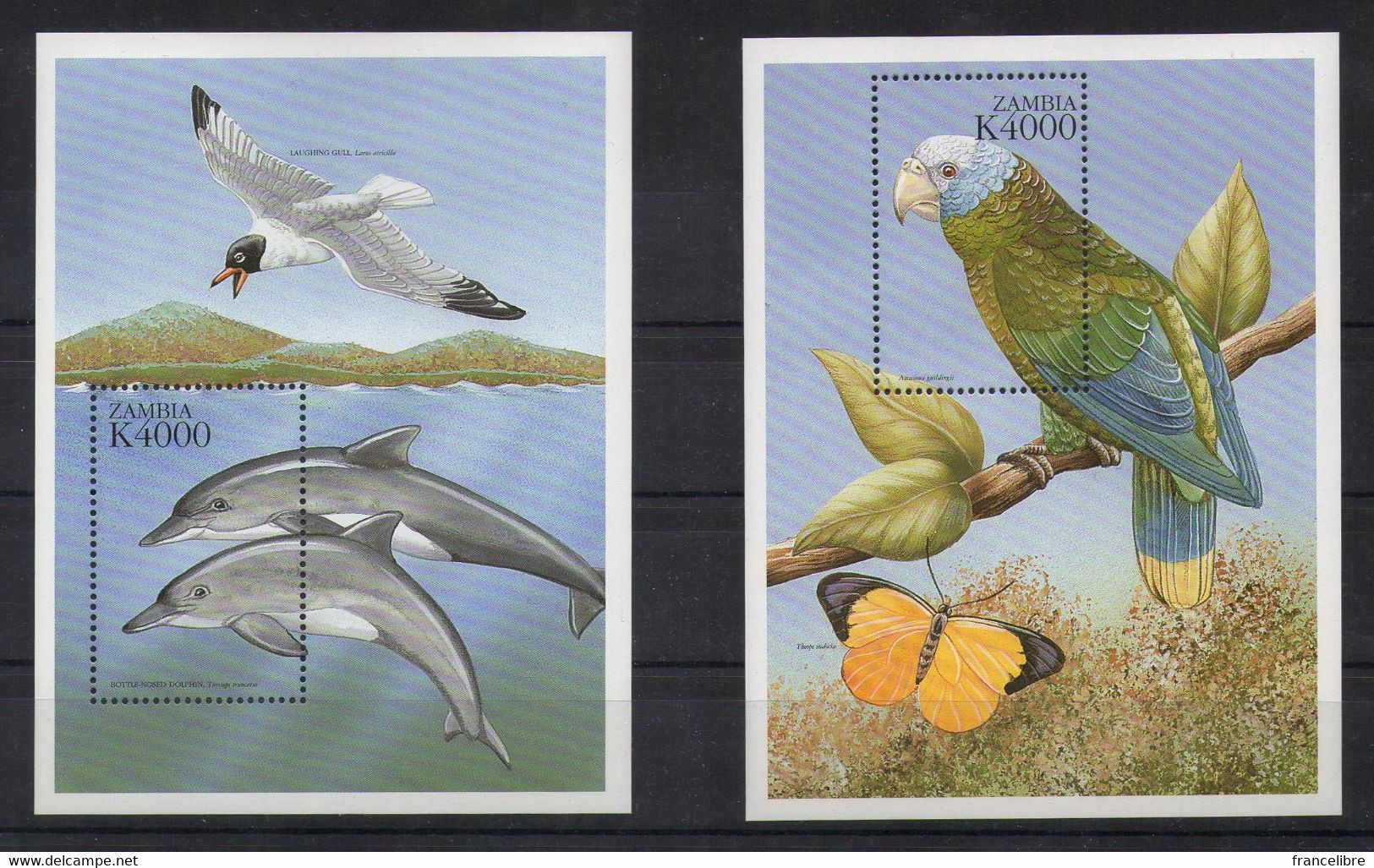 Zambia, Flora & Fauna Set (Birds,Buterflies,Fish,Turtiles... 1999, As Per Scan, Mint Never Hinged. - Zambie (1965-...)