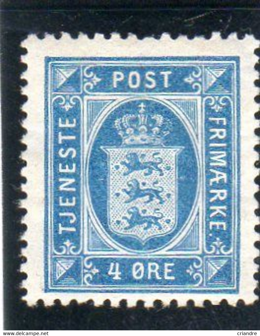 Danemark: Service N° 13* Année (1875-1902) - Dienstmarken