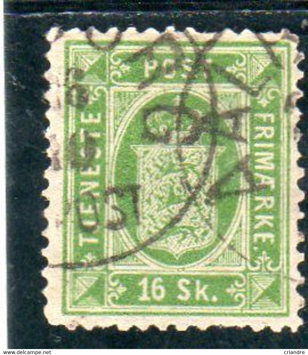 Danemark: Service N° 3 Oblitéré Année (1875-1902) - Dienstzegels