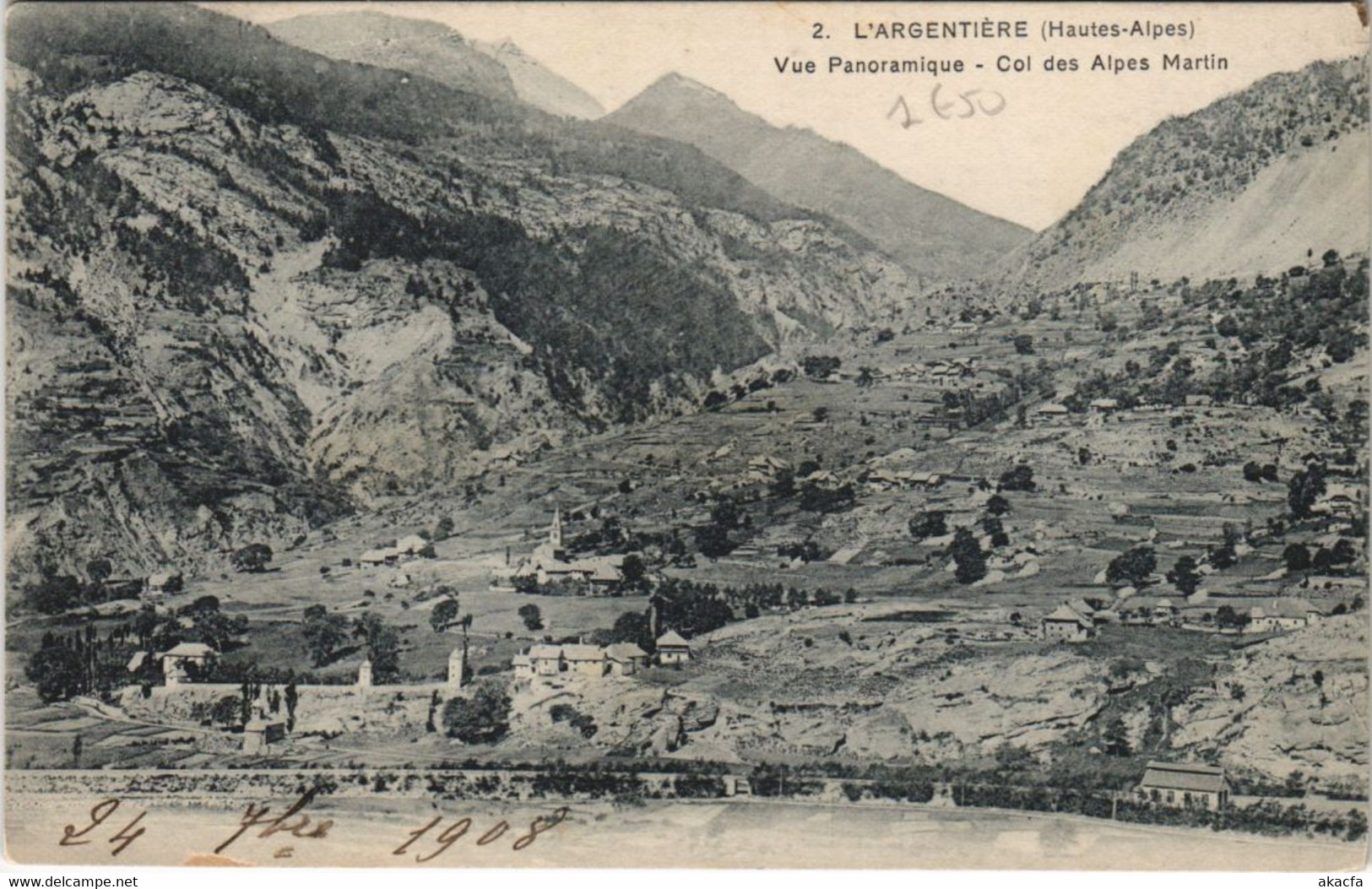 CPA L'ARGENTIERE-la-BESSEE Vue Panoramique - Col Des Alpes Martin (1198832) - L'Argentiere La Besse