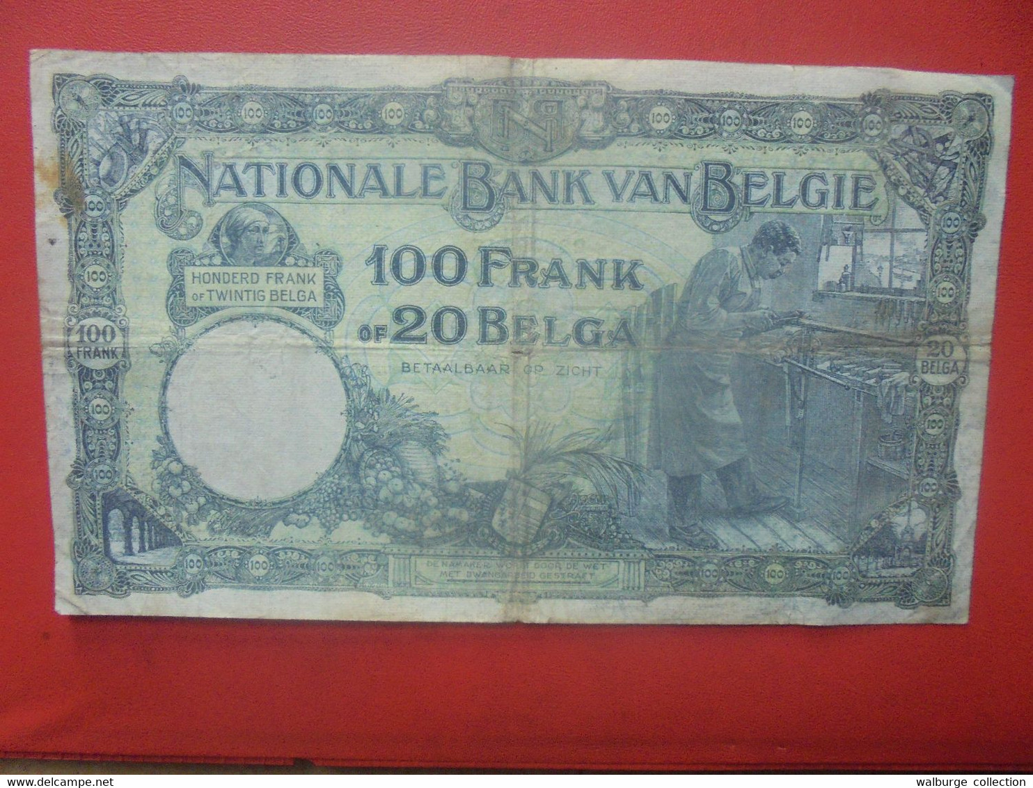 BELGIQUE 100 FRANCS 17-9-28 Circuler (B.18) - 100 Frank & 100 Frank-20 Belgas
